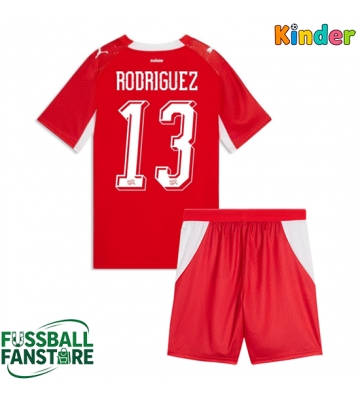 Schweiz Ricardo Rodriguez #13 Replik Heimtrikot Kinder WM 2026 Kurzarm (+ Kurze Hosen)
